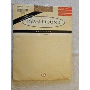 Evan - Picone Pantyhose Womens Picone Beige 151 Hosiery Sheer Control Top Size 1